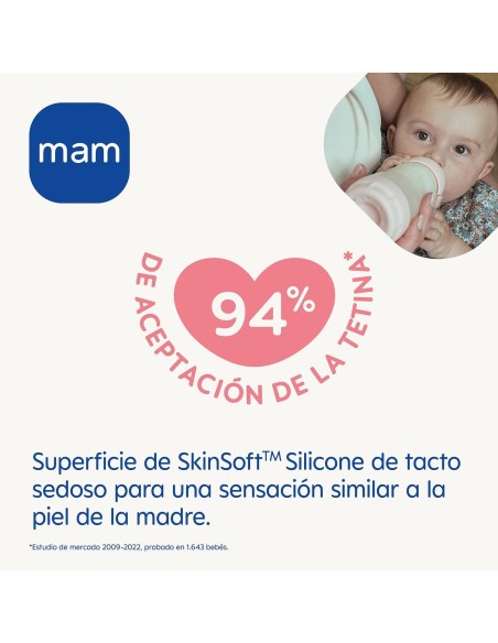 Biberón Anti-Cólicos 320ml rosa +4m Mam Baby