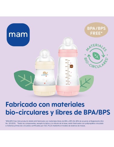Biberón Anti-Cólicos color azul 320ml Mam Baby