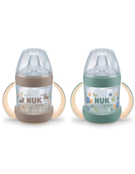 Biberón entrena Nuk For Nature PP de Silicona 150ml +6m  NUK