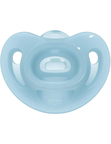 Pack de chupetes sensitive 6-18M azul y verde NUK