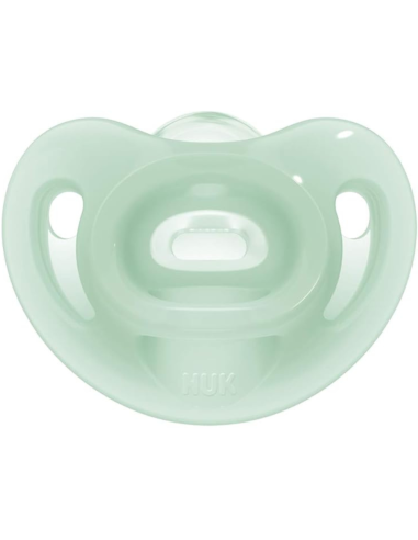 Pack de chupetes sensitive 6-18M azul y verde NUK