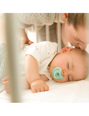 Pack de chupetes sensitive 6-18M azul y verde NUK