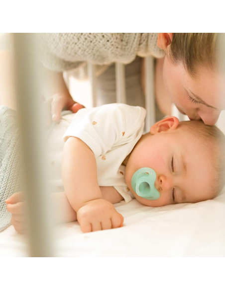 Pack de chupetes sensitive 6-18M azul y verde NUK