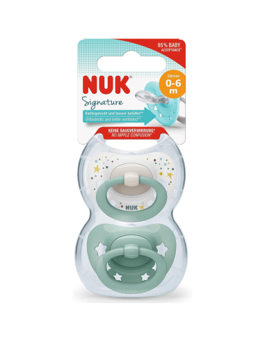 Chupete Signature de Silicona pack 2 uds (0-6M) NUK