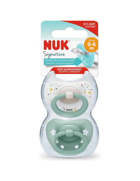 Chupete Signature de Silicona pack 2 uds (0-6M) NUK