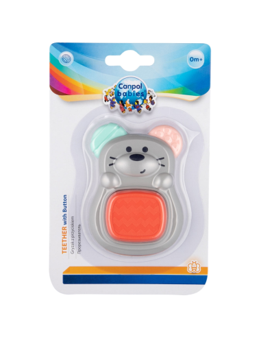 Mordedor con botón Ratoncito Canpol Babies