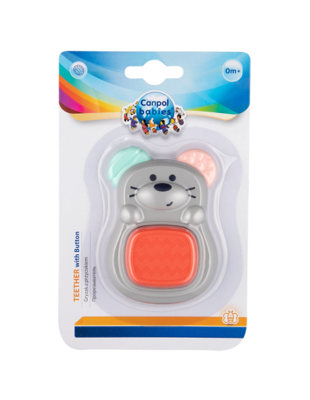 Mordedor con botón Ratoncito Canpol Babies