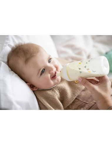 Biberón Transition+ silicona 150ml 0-6M Tigex