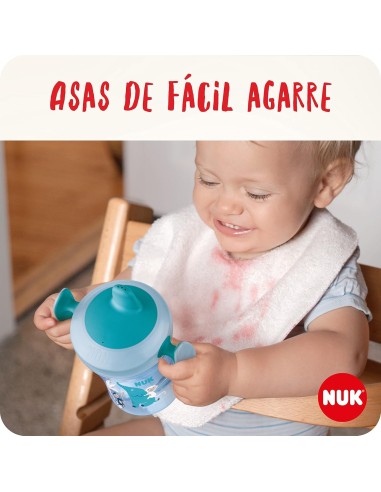 Taza de entrenamiento color rosa 6M+ 230ml NUK