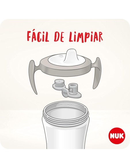 Taza de entrenamiento color turquesa 6M+ 230ml NUK
