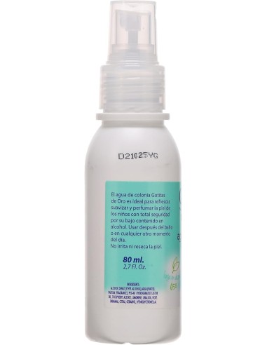 Colonia Gotitas de Oro. Vaporizador 80 ml. Instituto Español