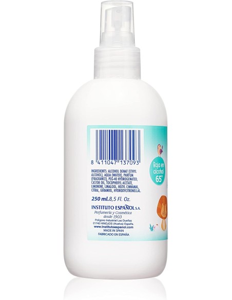 Colonia Gotitas de Oro. Vaporizador 250ml. Instituto Español