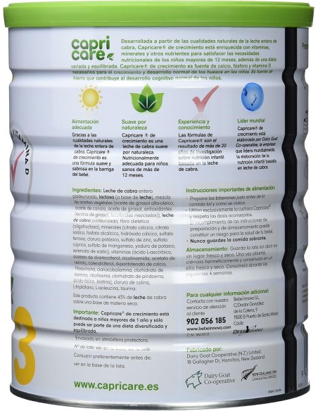 Oferta Capricare 3 Leche de crecimiento 800g. +12M. Capricare
