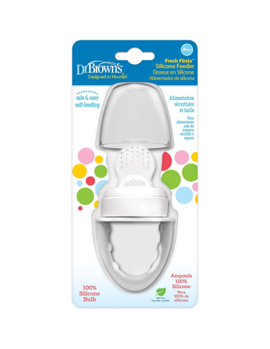 Alimentador antiahogo de silicona 4M+ | Dr Brown's - Nappy.es