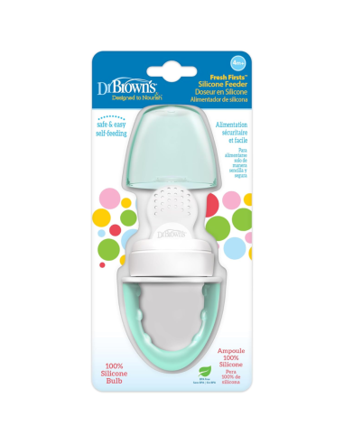 Alimentador antiahogo de silicona 4M+ | Dr Brown's - Nappy.es