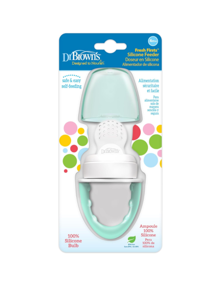 Alimentador antiahogo de silicona 4M+ | Dr Brown's - Nappy.es