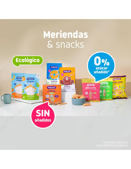 Smilitos sabor fresa y plátano eco |Smileat - Nappy.es