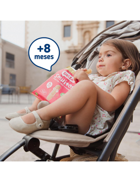 Smilitos sabor fresa y plátano eco |Smileat - Nappy.es