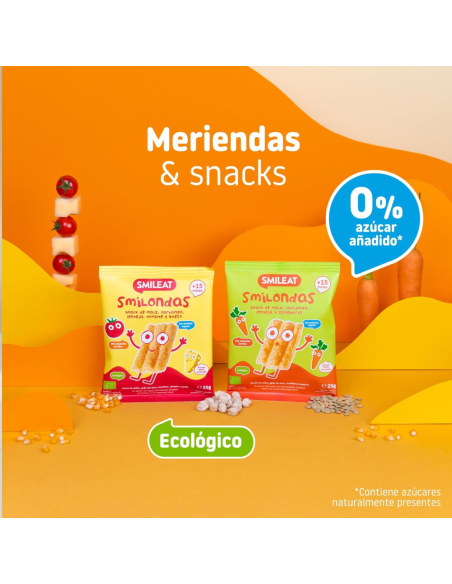 Smilondas de tomate y queso 25gr eco Smileat