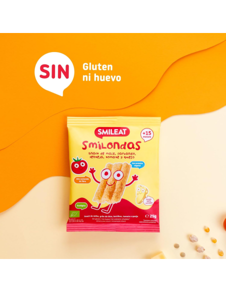 Smilondas de tomate y queso 25gr eco Smileat