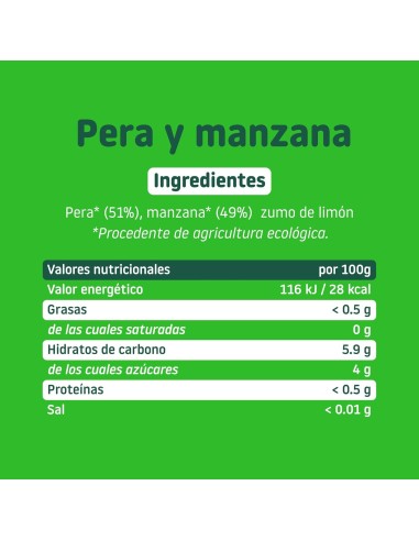 Oferta Potito pera y manzana ecológica tarrito 130g. +6M Smileat