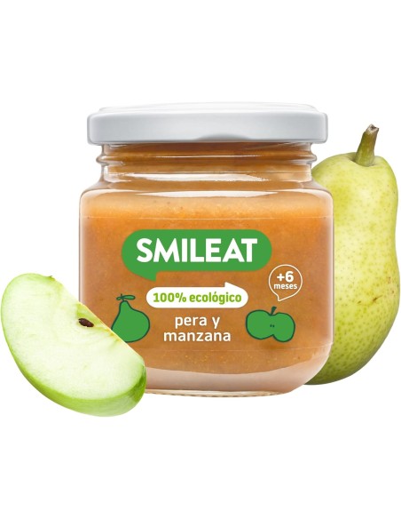 Oferta Potito pera y manzana ecológica tarrito 130g. +6M Smileat