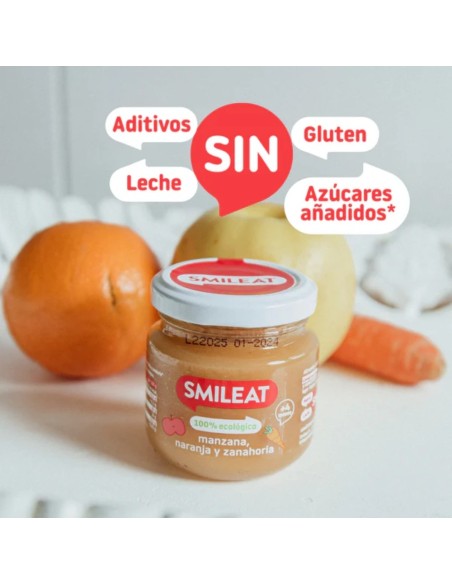 Oferta Potito manzana, naranja y zanahoria ecológica tarrito 130g. +6M