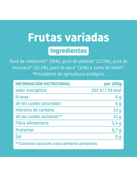 Pouch de frutas variadas | Smileat - Nappy.es