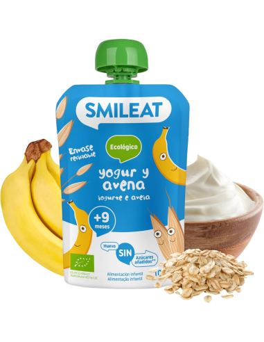 Pouch Yogur y Avena 100gr eco | Smileat - Nappy.es