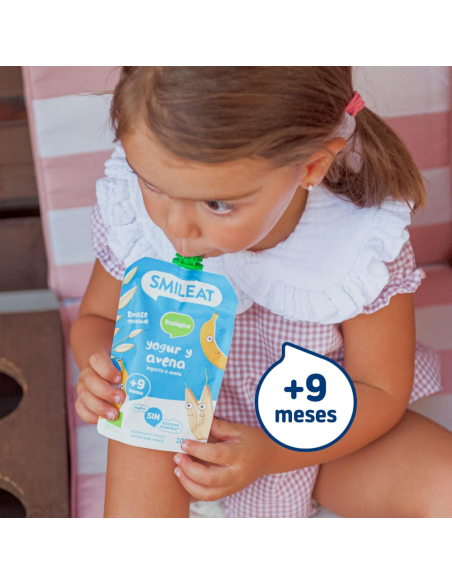 Pouch Yogur y Avena 100gr eco | Smileat - Nappy.es