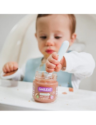 Oferta Potito pera, ciruela y plátano ecológico 130g. +6M Smileat