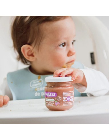 Oferta Potito pera, ciruela y plátano ecológico 130g. +6M Smileat