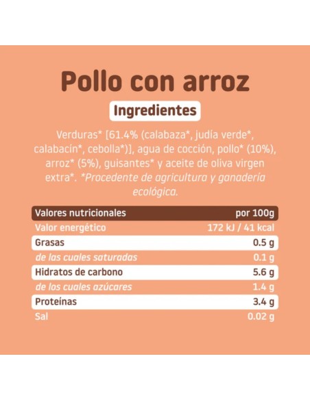 Oferta Potito pollo con arroz ecológico tarrito 230g. +6M Smileat