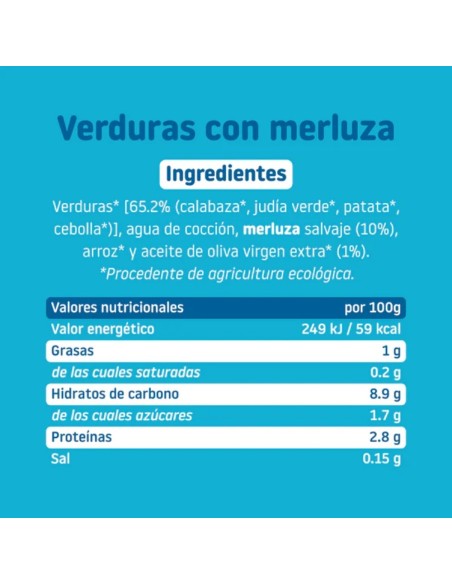 Oferta Potito verduras con merluza ecológico tarrito 230g. +6M Smileat