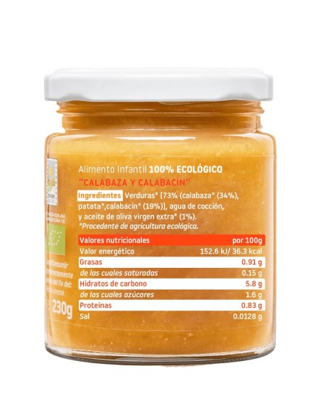 Oferta Potito calabaza y calabacín ecológico tarrito 230g. +6M Smileat