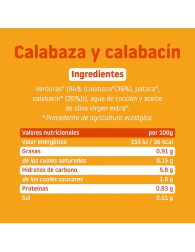 Oferta Potito calabaza y calabacín ecológico tarrito 230g. +6M Smileat