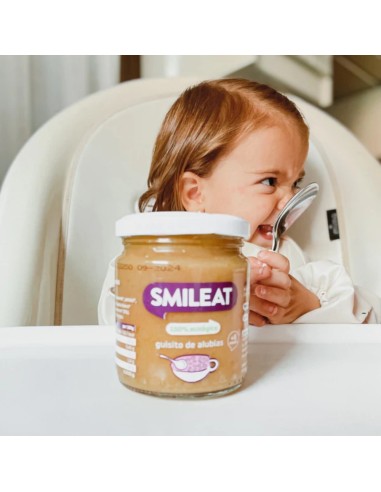 Oferta Potito guisito de alubias ecológico tarrito 230g. +6M Smileat