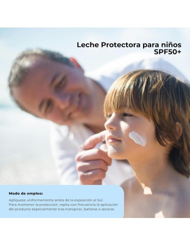 Textura ligera de la Leche Infantil SPF50 de Babaria