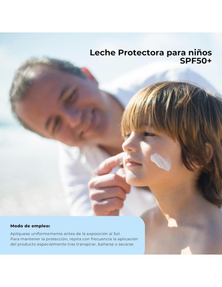 Textura ligera de la Leche Infantil SPF50 de Babaria