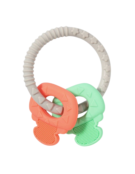 mordedor-silicona-llaves-divertidas-babyono-1.jpg – Mordedor BabyOno llaves divertidas de silicona.