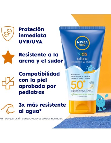 Protector Solar Niños Ultra Protege & Cuida 150 ml – Nivea Sun