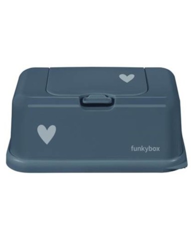 Caja toallitas azul con corazón - Funkybox
