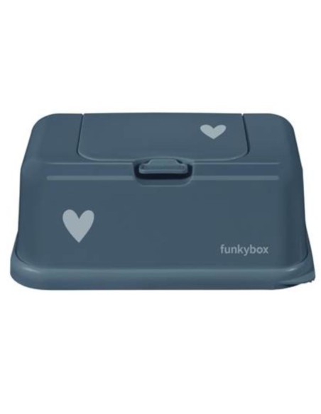 Caja toallitas azul con corazón - Funkybox