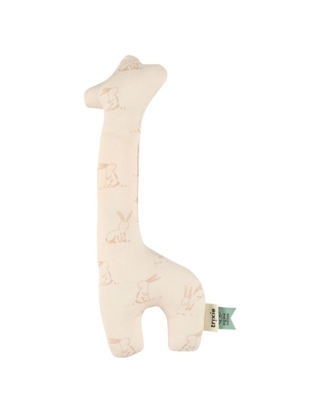 sonajero-jirafa-trixie-2.jpg – Detalle del tejido suave.