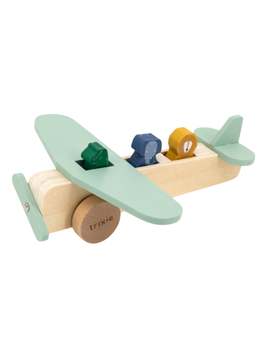 avion-animales-madera-trixie-2.jpg – Detalle de los animales.