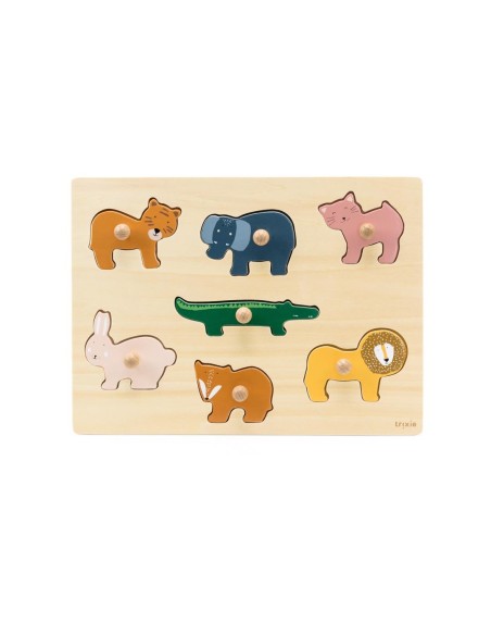 puzzle-animales-madera-7-piezas-trixie-1.jpg – Vista frontal completa.