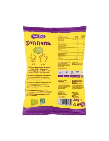 Oferta Pack 3 uds. Smilitos de maíz bolsa 38g. +8M Smileat
