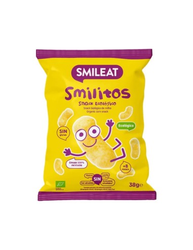 Oferta Pack 3 uds. Smilitos de maíz bolsa 38g. +8M Smileat