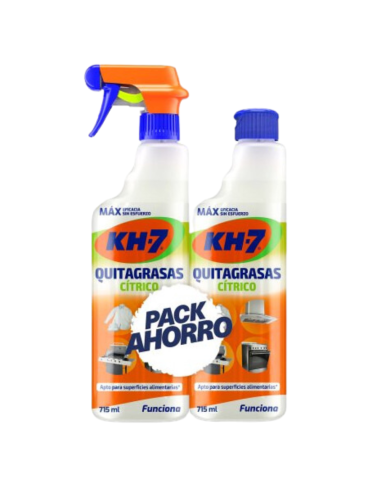 Quitagrasa cítrico 715ml + Recambio | KH-7 - Nappy.es