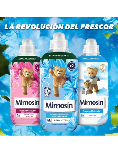 suavizante-concentrado-frescor-floral-mimosin-5.jpg – Botella sobre fondo blanco.